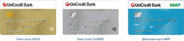 Кредитная карта юникредит банка условия