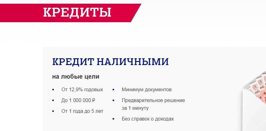 Почта банк кредит наличными - условия кредитования физических лиц