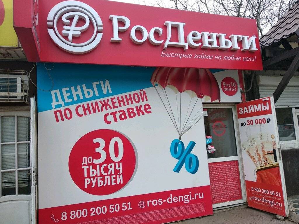 «росденьги» – микрозаймы до 30 000 рублей по одному документу