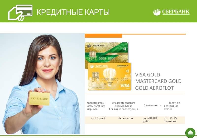 Кредитная карта сбербанка виза голд. золотая кредитная карта сбербанка, льготный период 50 дней