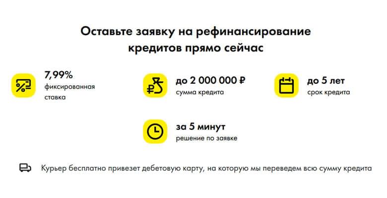Онлайн-заявка на рефинансирование кредитов в московском кредитном банке