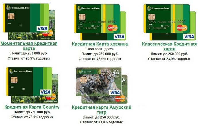 Кредитная карта россельхозбанка – условия пользования, получение