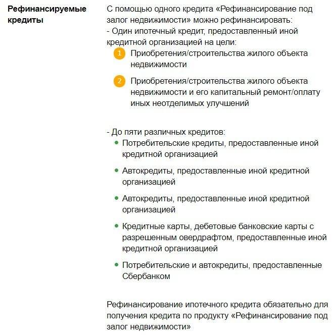 Рефинансирование кредита от сбербанка россии: условия перекредитования для физических лиц, ставки, онлайн расчет в люберцах