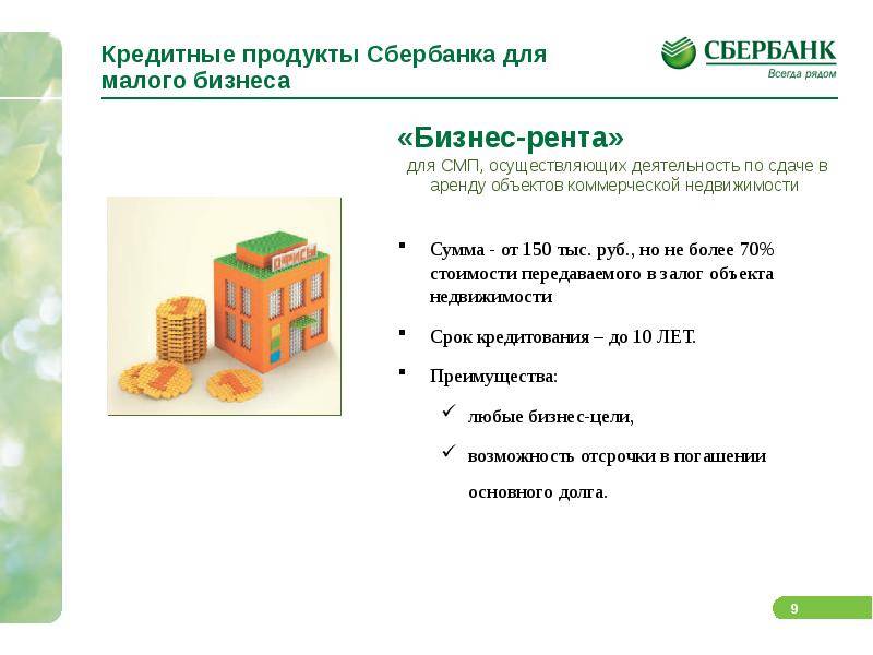 Кредит «онлайн-кредит для бизнеса на любые цели» сбербанка россии