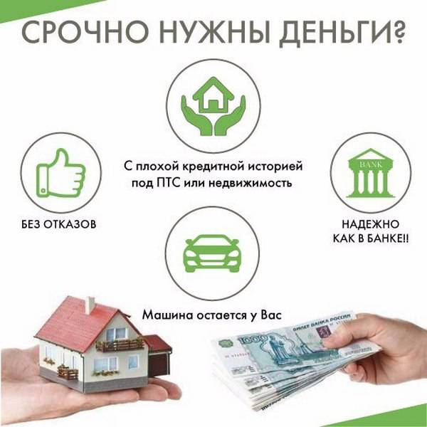 Кредиты под залог автомобиля без подтверждения доходов с плохой кредитной историей в москве