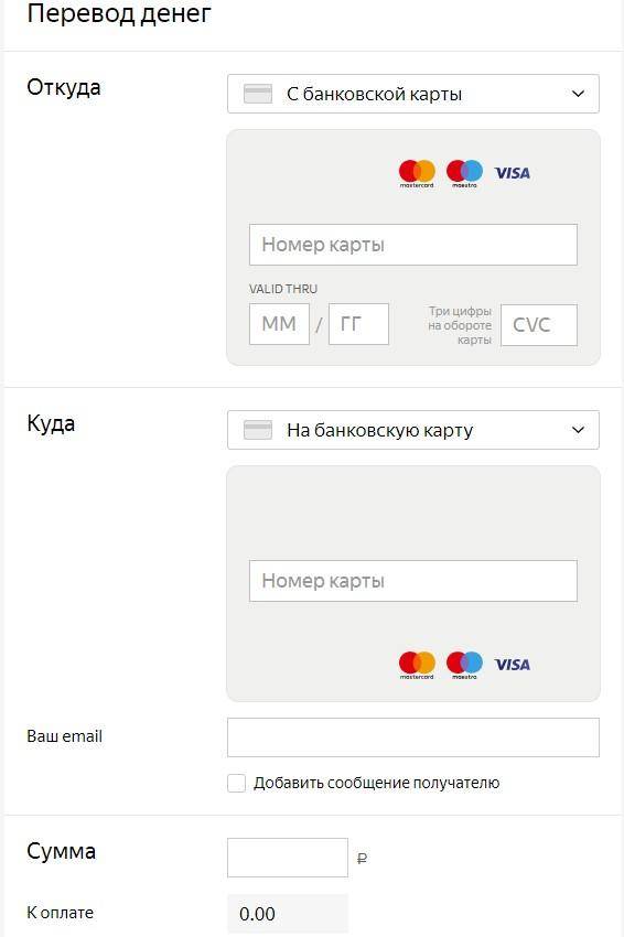 Перевод с кредитной карты на дебетовую сбербанк