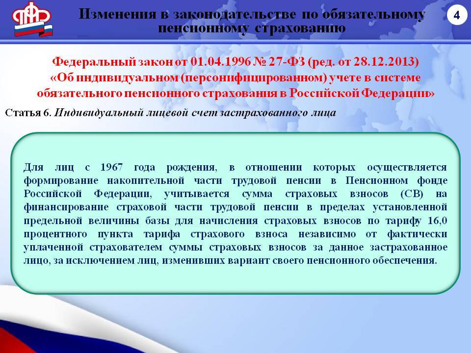 Закон об обязательном пенсионном. ФЗ 27. Закон о (персонифицированном) учете. ФЗ 27 об индивидуальном персонифицированном учете. ФЗ об обязательном пенсионном страховании.