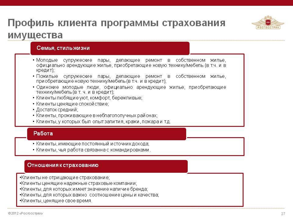 Презентация страхового продукта для клиента