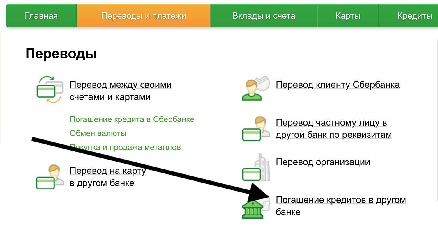 Перечисление оплаты на карты банка