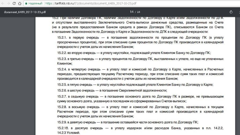 Кредитный договор