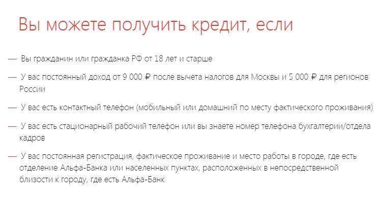 Кредит альфа-банка: условия и отзывы заемщиков