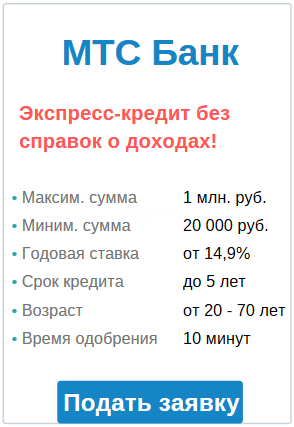 Карта на 300000 рублей без справки о доходах