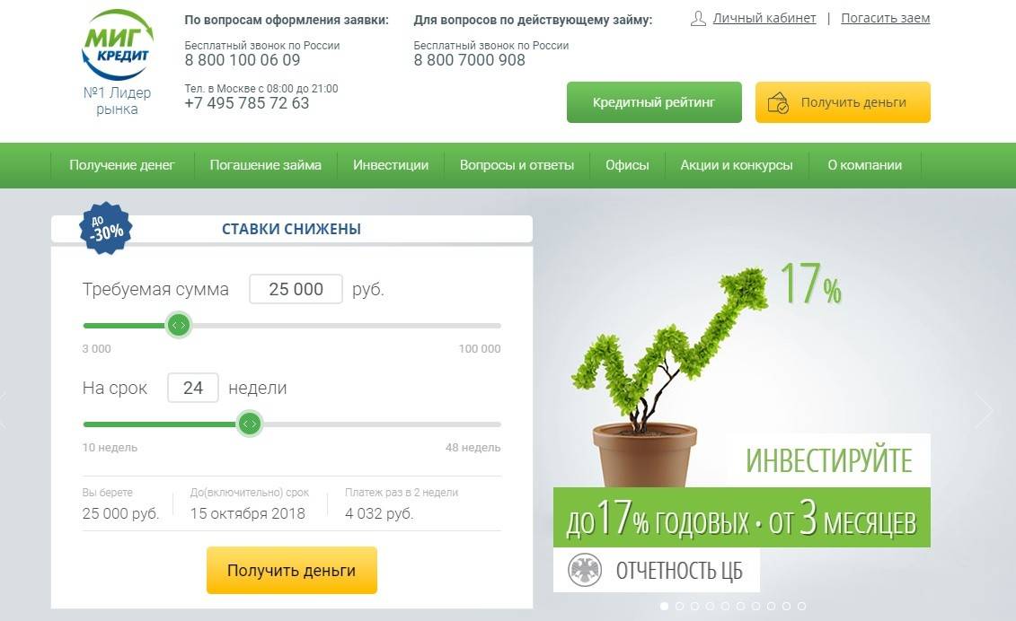 Мфо "миг кредит": отзывы клиентов, адреса офисов, условия :: syl.ru