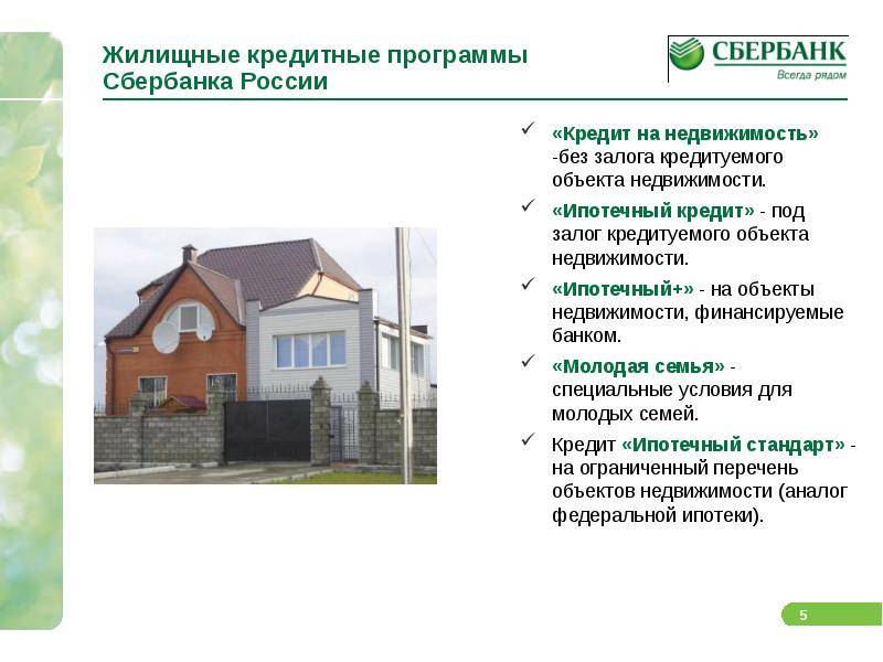 Кредит на строительство загородного дома в Сбербанке