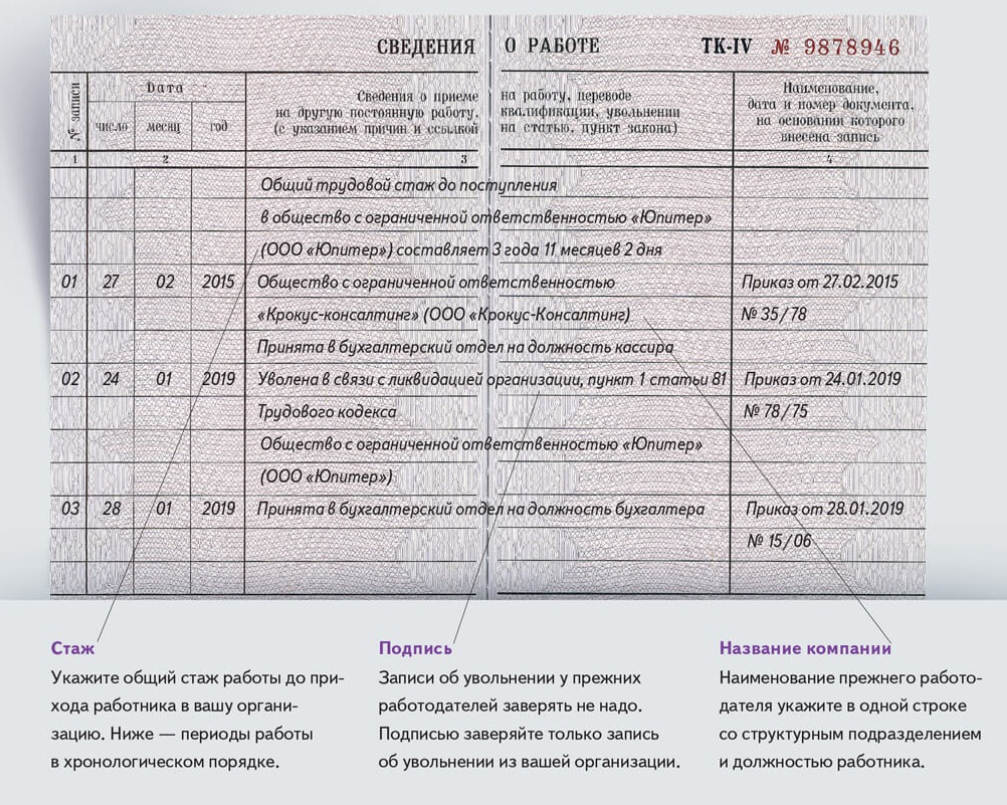 Трудовая книжка правила оформления трудовых книжек презентация