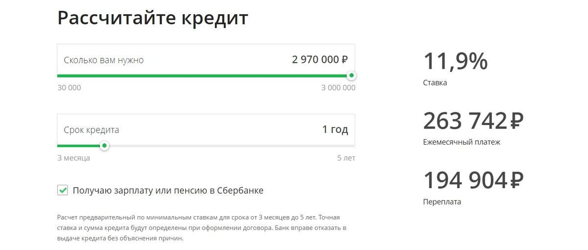 Кредит 100 000 рублей наличными