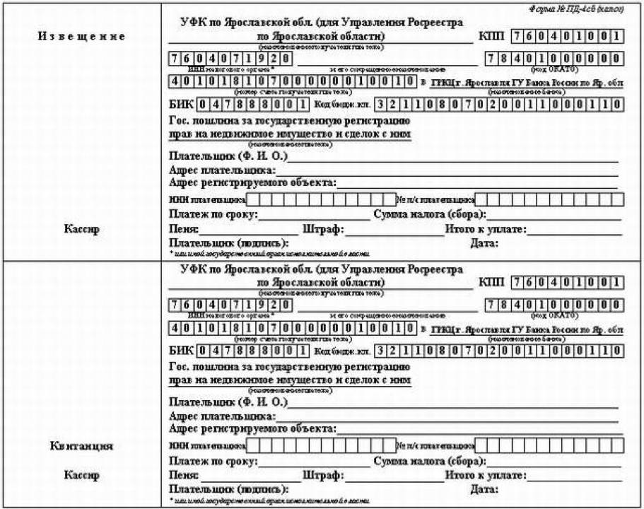 Реквизиты для оплаты загранпаспорта старого образца