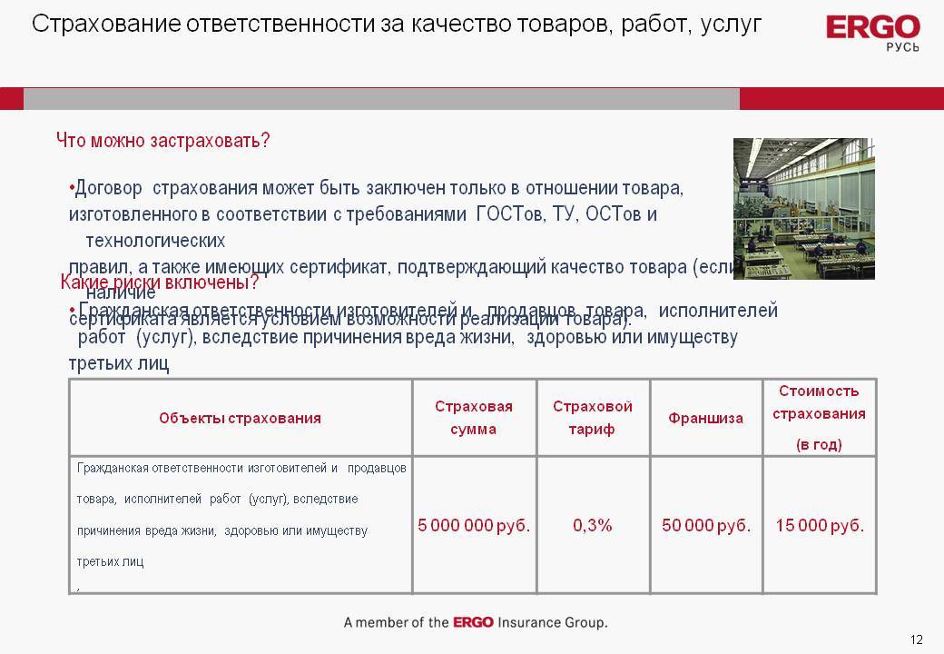 Страхование за причинение вреда. Страхование ответственности за качество продукции. Страхование товара, работ и услуг. Тариф страхования ответственности. Страхование ответственности услуги.