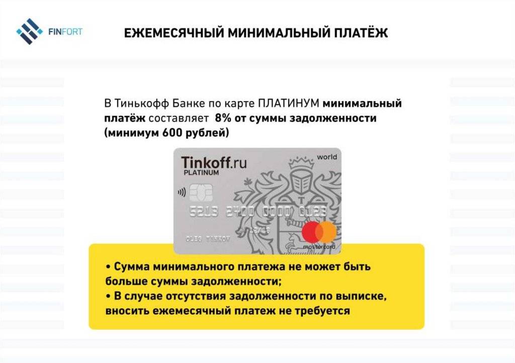 Информация о кредитной карте тинькофф банка