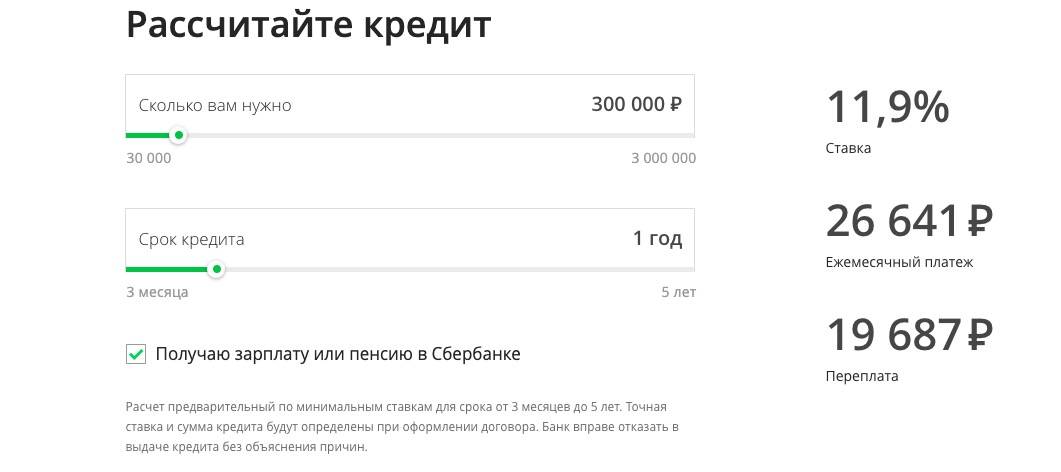 Кредит 30000 рублей с низкой процентной ставкой