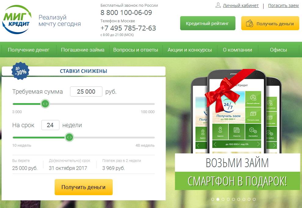Взять займ в мигкредит в москве ‐ официальный сайт • онлайн заявка • адреса филиалов в москве