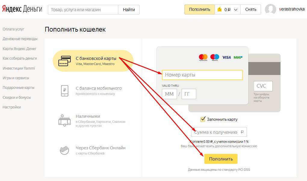 Яндекс — оплата товаров и услуг через электронный кошелек