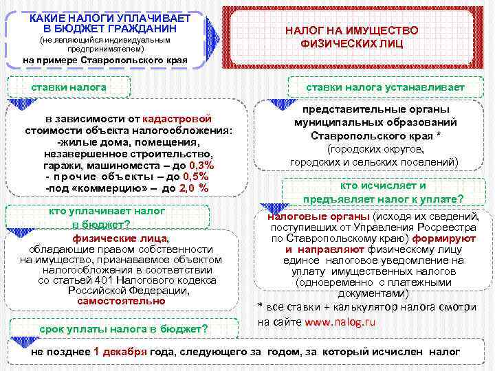 Налоги уплачиваемые гражданами презентация