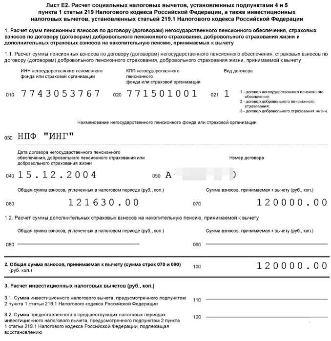 Пенсионный договор досрочного негосударственного пенсионного обеспечения образец заполнения